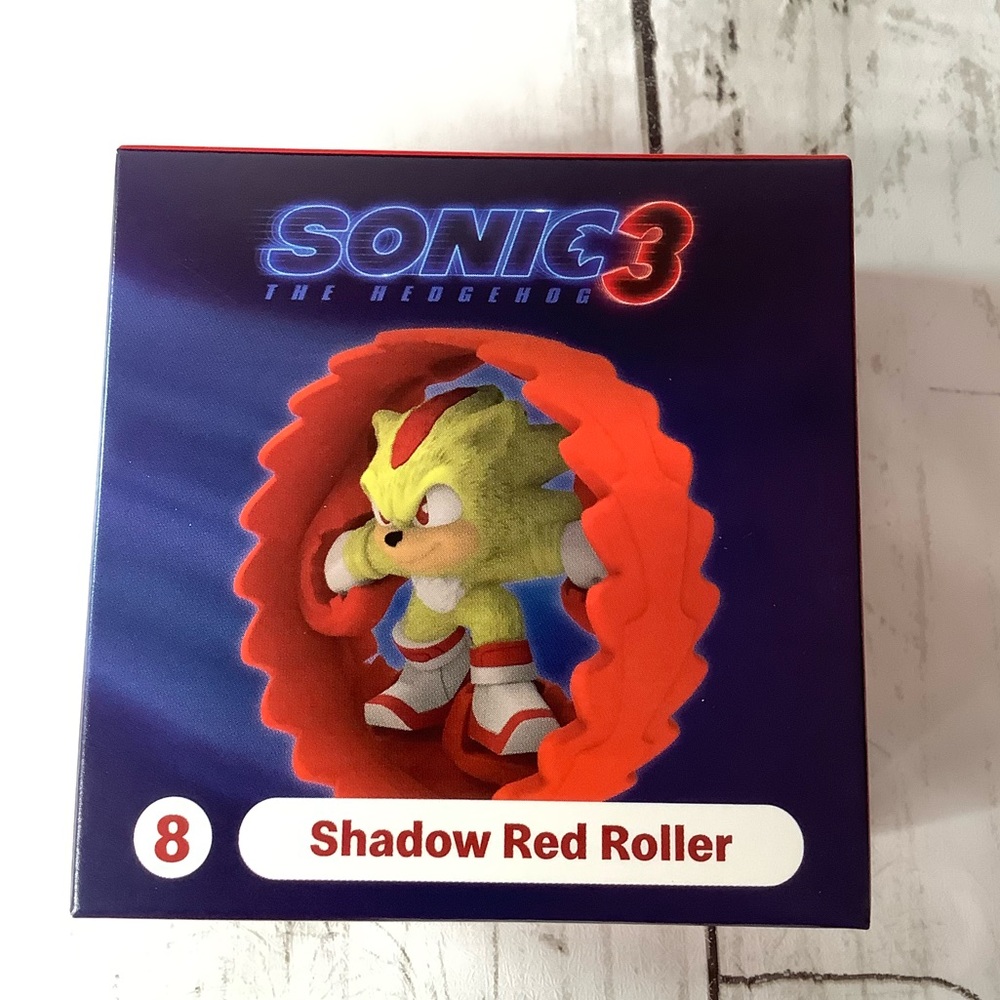 McDonald's Happy Meal 2024 Sonic 3 Shadow Red Roller #8 New Never Opened
